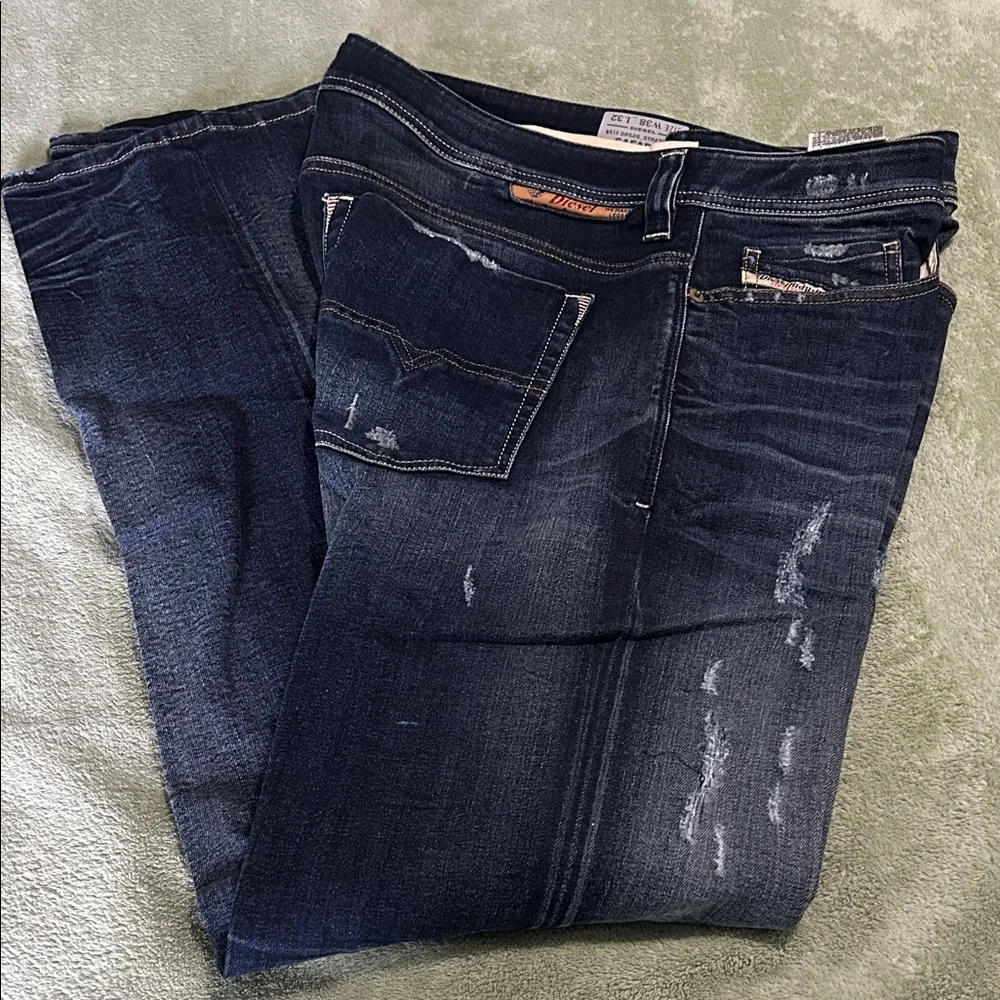 Diesel Dark Blue Slim Jeans - Picture 1 of 6